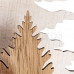 Деревянная фигурка с подсветкой Елочка с оленем 18*7*29 см