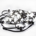 Гирлянда LED Galaxy Bulb String 10м, черный КАУЧУК, 30 ламп*6 LED БЕЛЫЕ, влагостойкая IP65, SL331-325