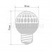 Лампа шар e27 9 LED ∅50мм синяя, SL405-213
